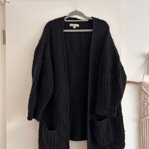 Elegant Black Knit Cardigan